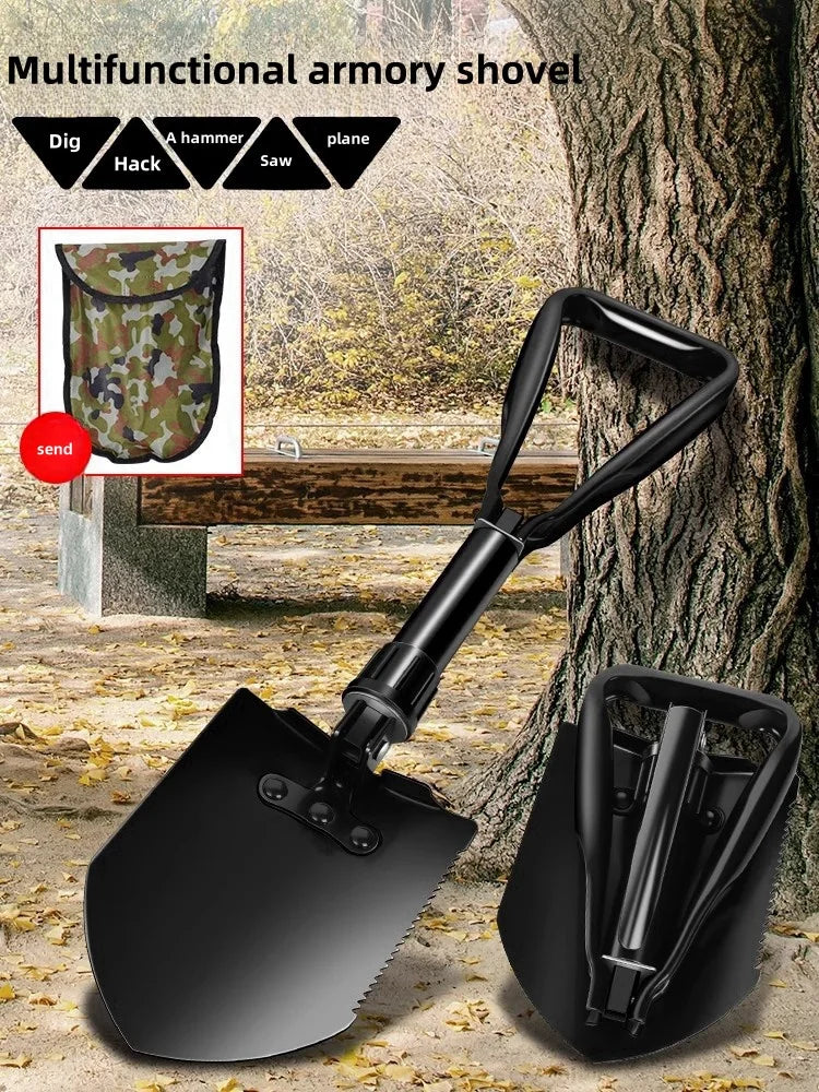 E TOOL
Survival Gear for any Outdoor Enthusiasts. Entrenching Tool Set Compact, Multipurpose Collapsible Shovel.