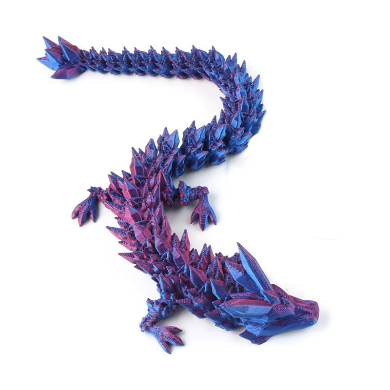 3D Printed Rotatable Articulated Dragons Figures