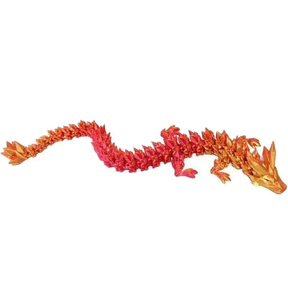 3D Printed Rotatable Articulated Dragons Figures