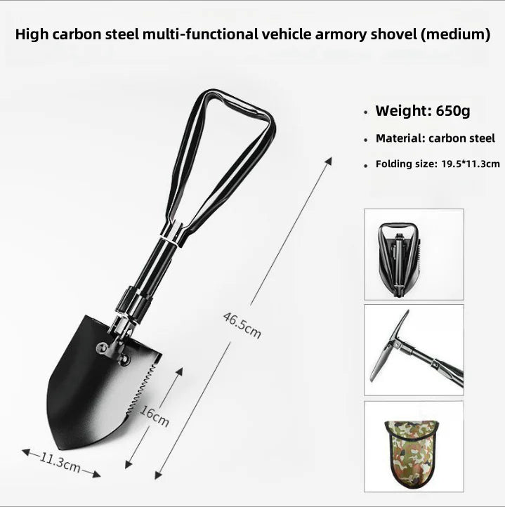 E TOOL
Survival Gear for any Outdoor Enthusiasts. Entrenching Tool Set Compact, Multipurpose Collapsible Shovel.