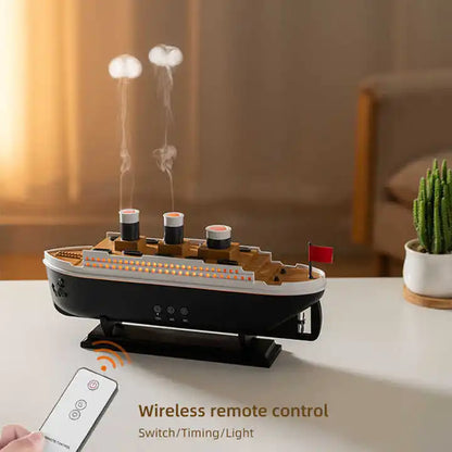 Titanic Ship  Air Humidifier. Essential Oil Arome Diffuser 250ml. Colorful Night Lights